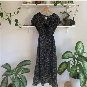 Vintage Midi Wrap Dress